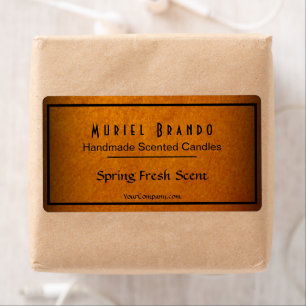 Sello elegante de la Compañía de Velas de Oro V4