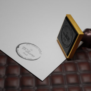 Sello elegante de la dirección de retorno del sell