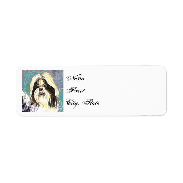 Sello elegante de Shih Tzu (Frente)