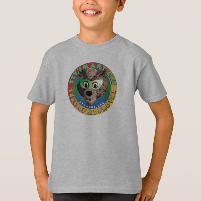 Sello elegante del gato de ETV de la camiseta de (Anverso)