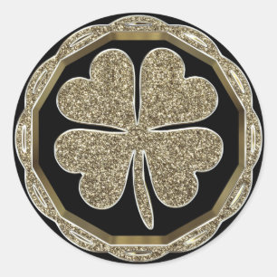 Sello elegante del Relieve metalizado dorado Faux