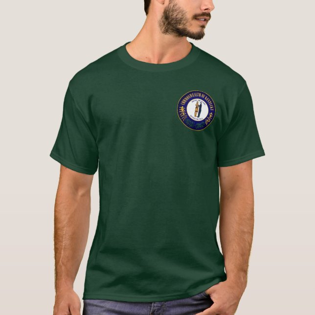 Sello estatal de la camiseta de Kentucky (Anverso)