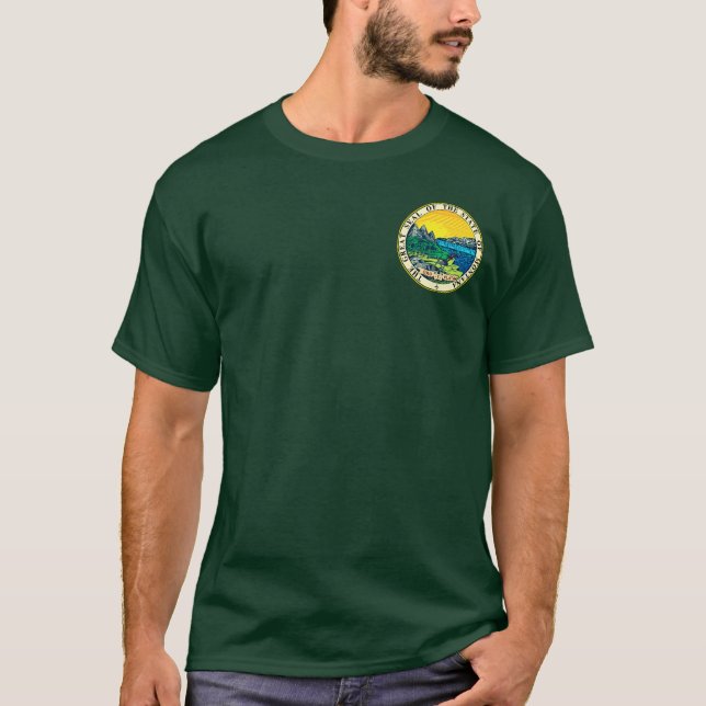 Sello estatal de la camiseta de Montana (EE.UU.) (Anverso)