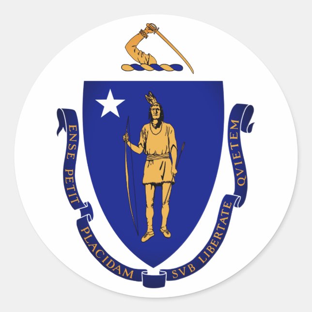 Sello estatal de Massachusetts (Anverso)