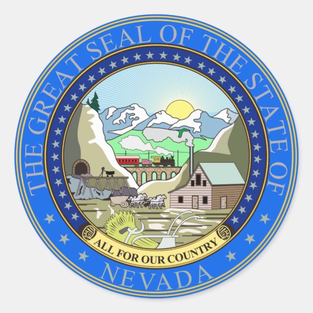 Sello Estatal de Nevada (Anverso)