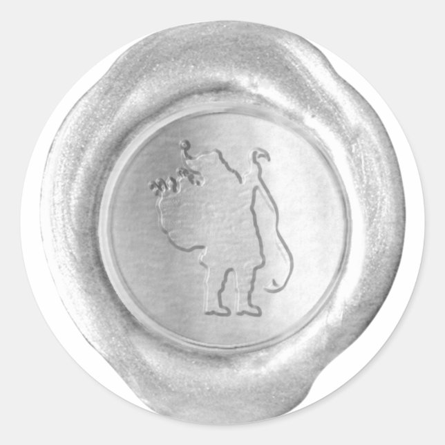 Sello falso de cera - Plata - SANTA (Anverso)
