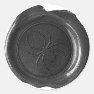 Sello Faux Wax - Negro - SPIDER