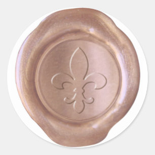 Sello Faux Wax - Oro Rosa - Fleur De Lis