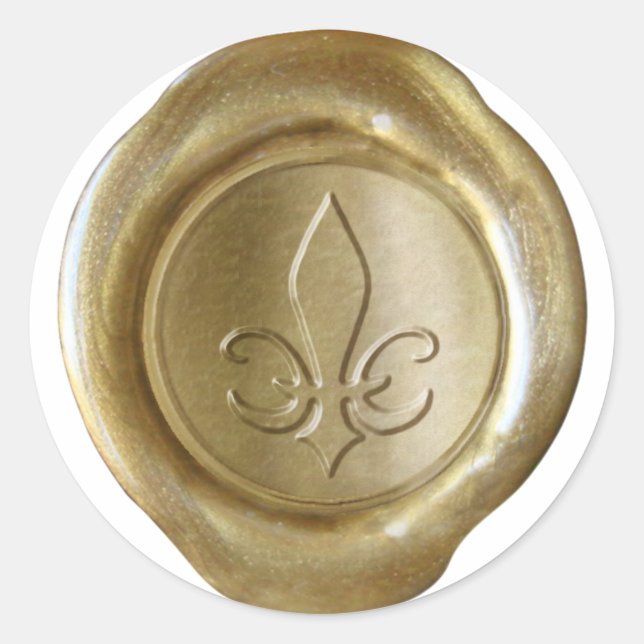 Sello Faux Wax - Oro - SPADE (Anverso)