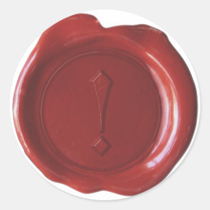 Sello Faux Wax - Rojo de sangre - Marca explicativ