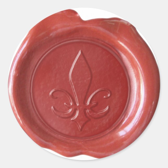 Sello Faux Wax - Rojo - SPADE (Anverso)
