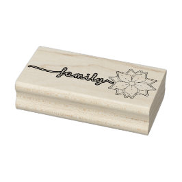 Sello floral familiar