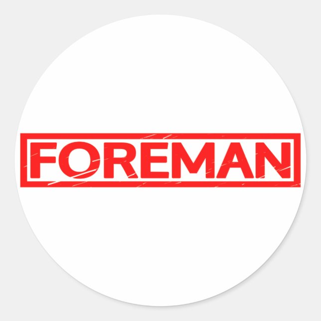 Sello Foreman (Anverso)