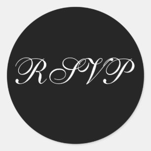 Sello formal de invitación RSVP