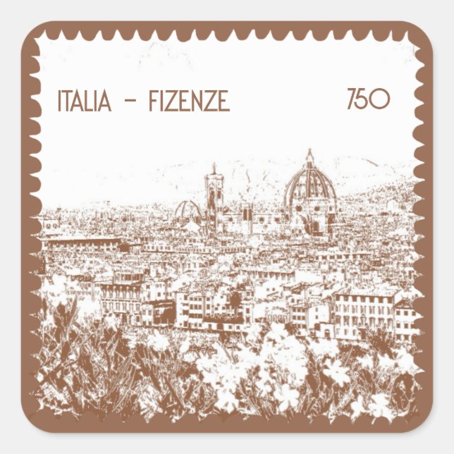 Sello fotográfico de Florencia de Italia personali (Anverso)