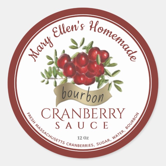 Sello Gold Banner Bourbon y Cranberry Sauce (Anverso)