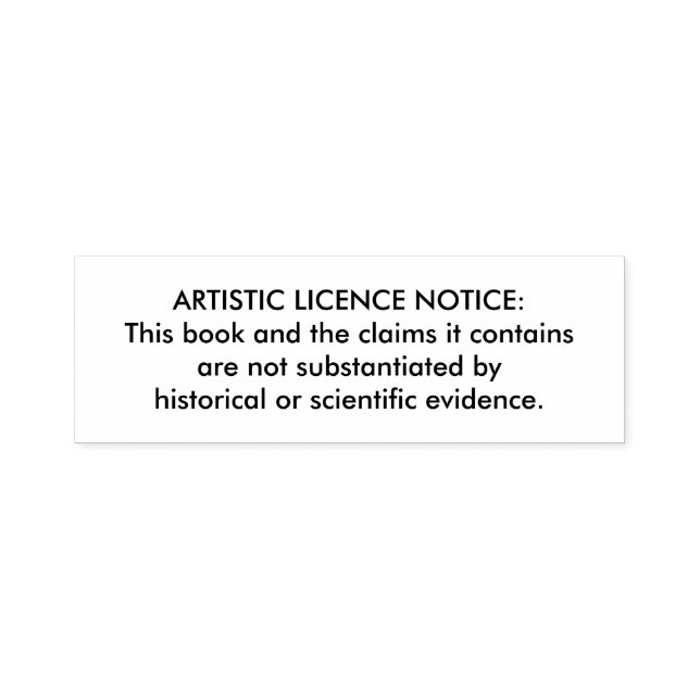 Sello "Licencia artística" para Biblias (Diseño)