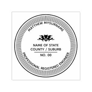 Sello LLC profesional ingeniero con escudo