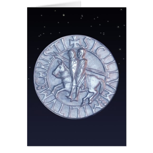 Sello medieval de los Caballeros Templarios (Frente)