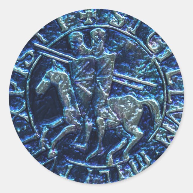 Sello medieval de los Caballeros Templarios (Anverso)