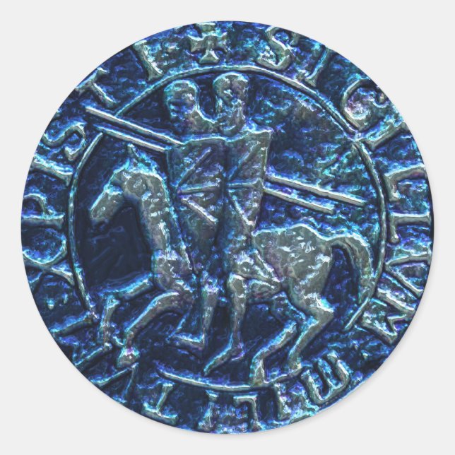 Sello medieval de los Caballeros Templarios (Anverso)