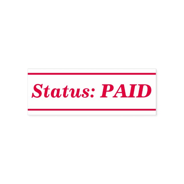 Sello mínimo de goma "Status: PAID" (Diseño)