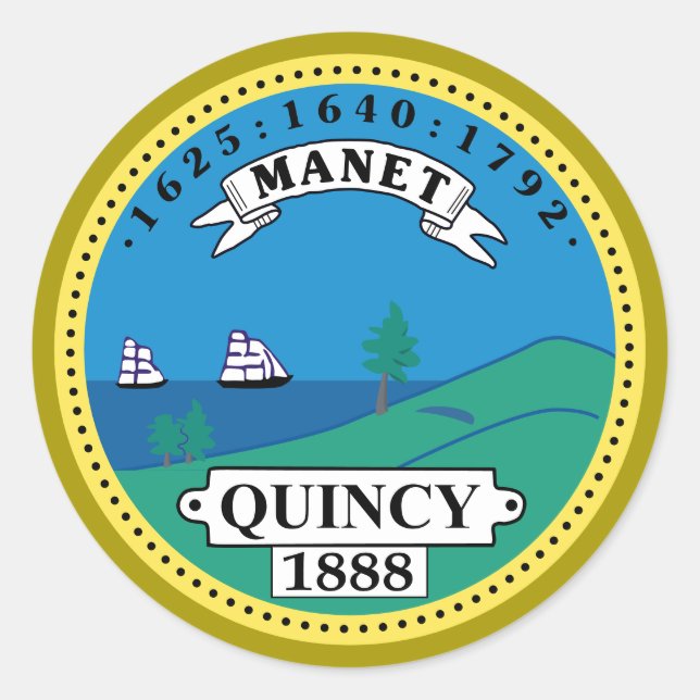 Sello municipal de Quincy, Massachusetts (Anverso)