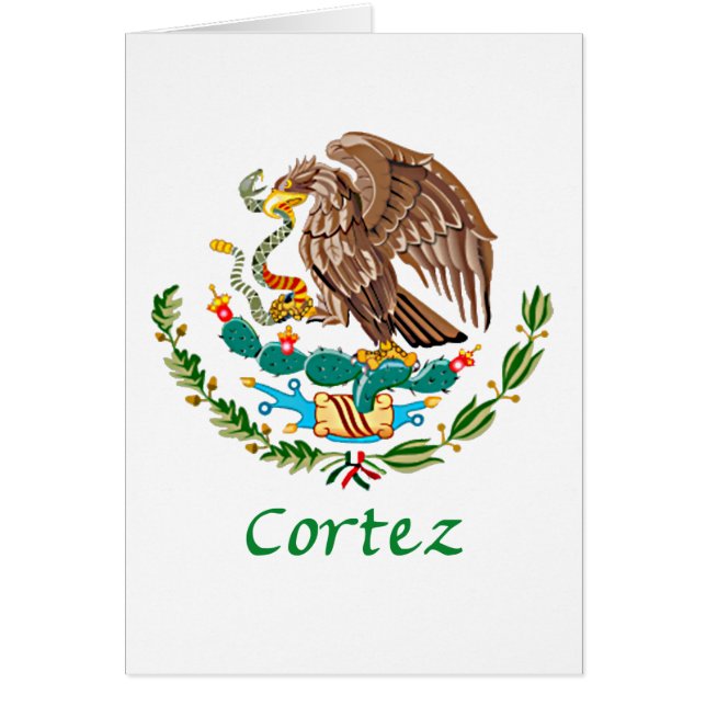Sello nacional mexicano de Cortez (Frente)