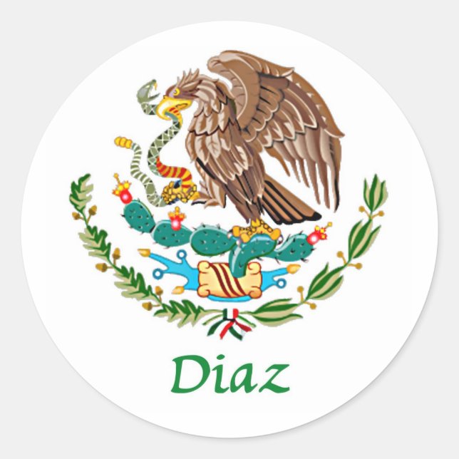 Sello Nacional Mexicano de Diaz (Anverso)