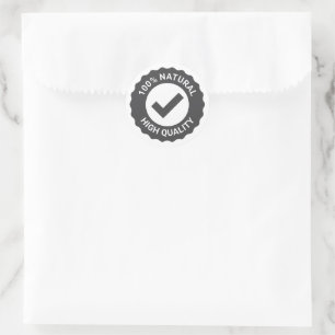 Sello natural de alta calidad al 100% con marca de