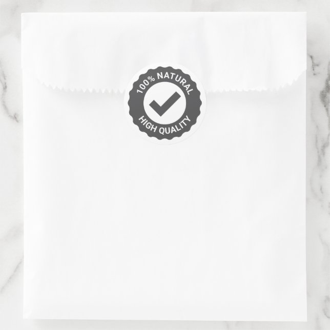 Sello natural de alta calidad al 100% con marca de (Bolso)