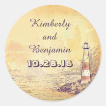 Sello náutico del faro antiguo