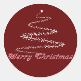 Sello navideño rojo