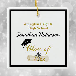 Sello negro de gramaje y diploma Ornamento cerámic