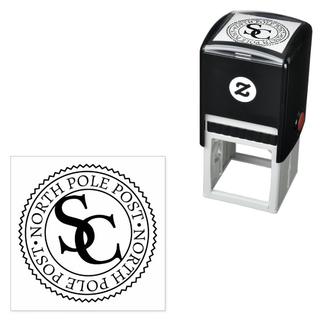 Sello Oficial De Santa Claus Post Del Polo Norte (In Situ)