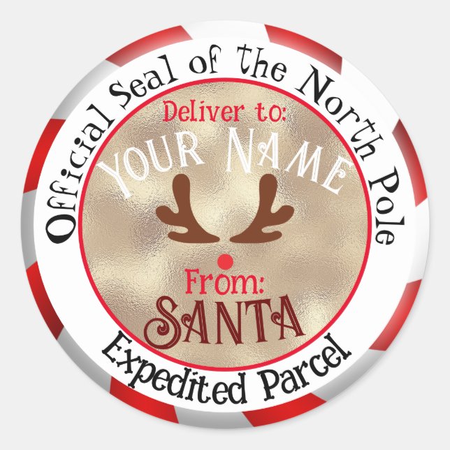 Sello Oficial De Santa Rufo Cara en Oro (Anverso)