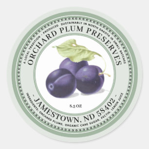 Sello Orchard Plum Jam Jam Jelly 1930 Green