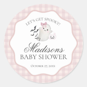 Sello para Baby Shower Fantasmita Boo Pequeño Past