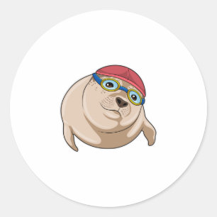 Sello para nadar con gafas de natación
