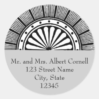 Sello para sobres Art Deco