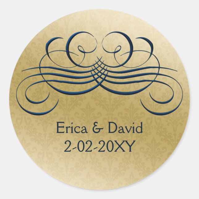 sello para sobres "azul marino" (Anverso)