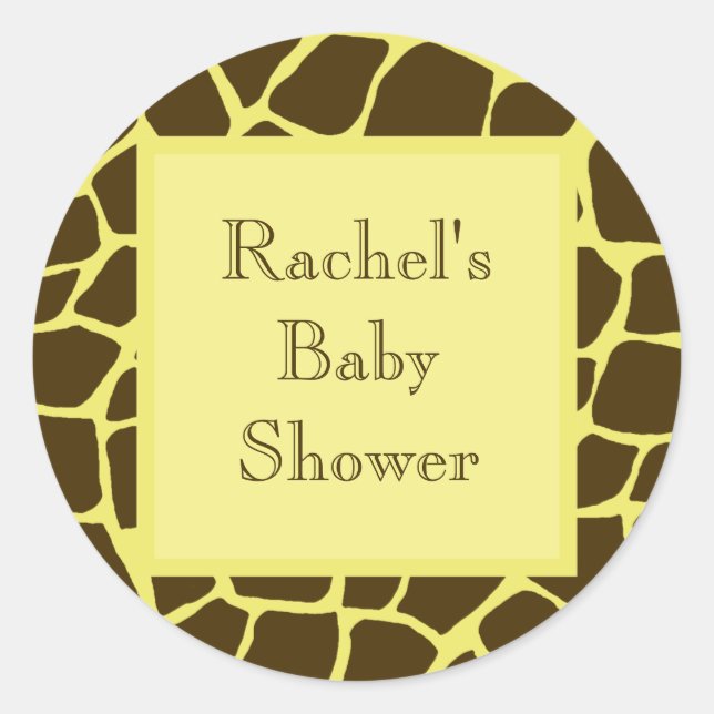 Sello para sobres Baby Shower (Anverso)