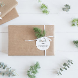 Sello para sobres Baby Shower de Winter Woodland A