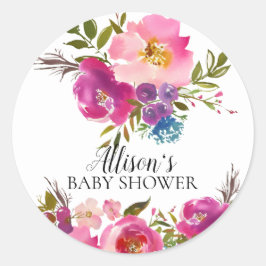 Sello para sobres Baby Shower floral Spring Bloom