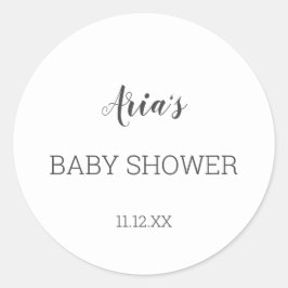 Sello para sobres Baby Shower minimalista