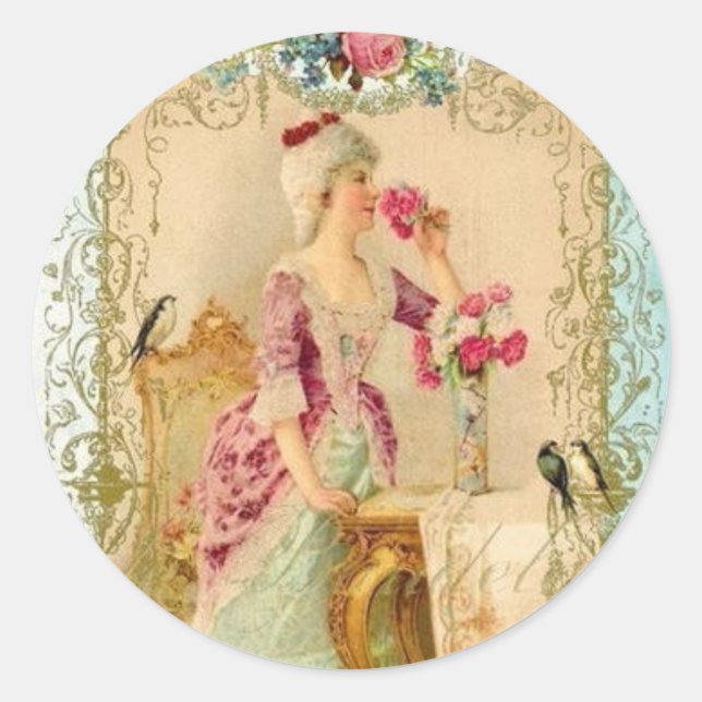 Sello para sobres Beige Rococo (Anverso)
