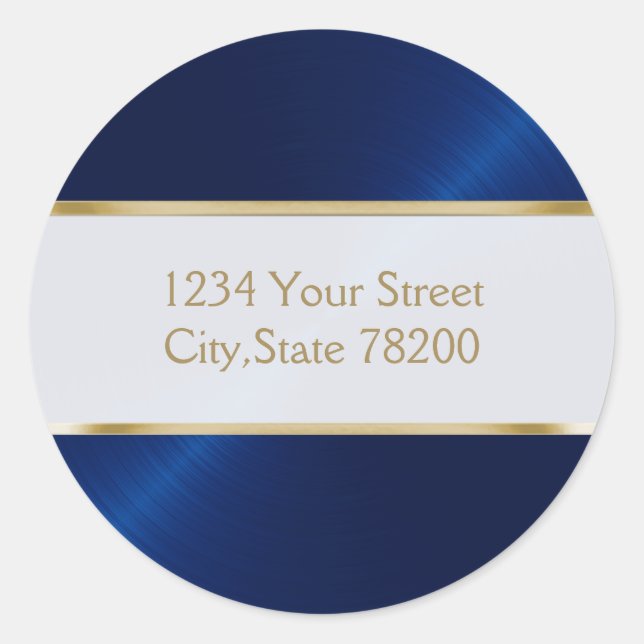 Sello para sobres Blue Sheen (Anverso)