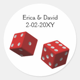 Sello para sobres boda de Vegas