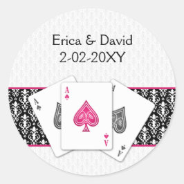 Sello para sobres boda de Vegas