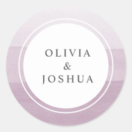 Sello para sobres Boda morado